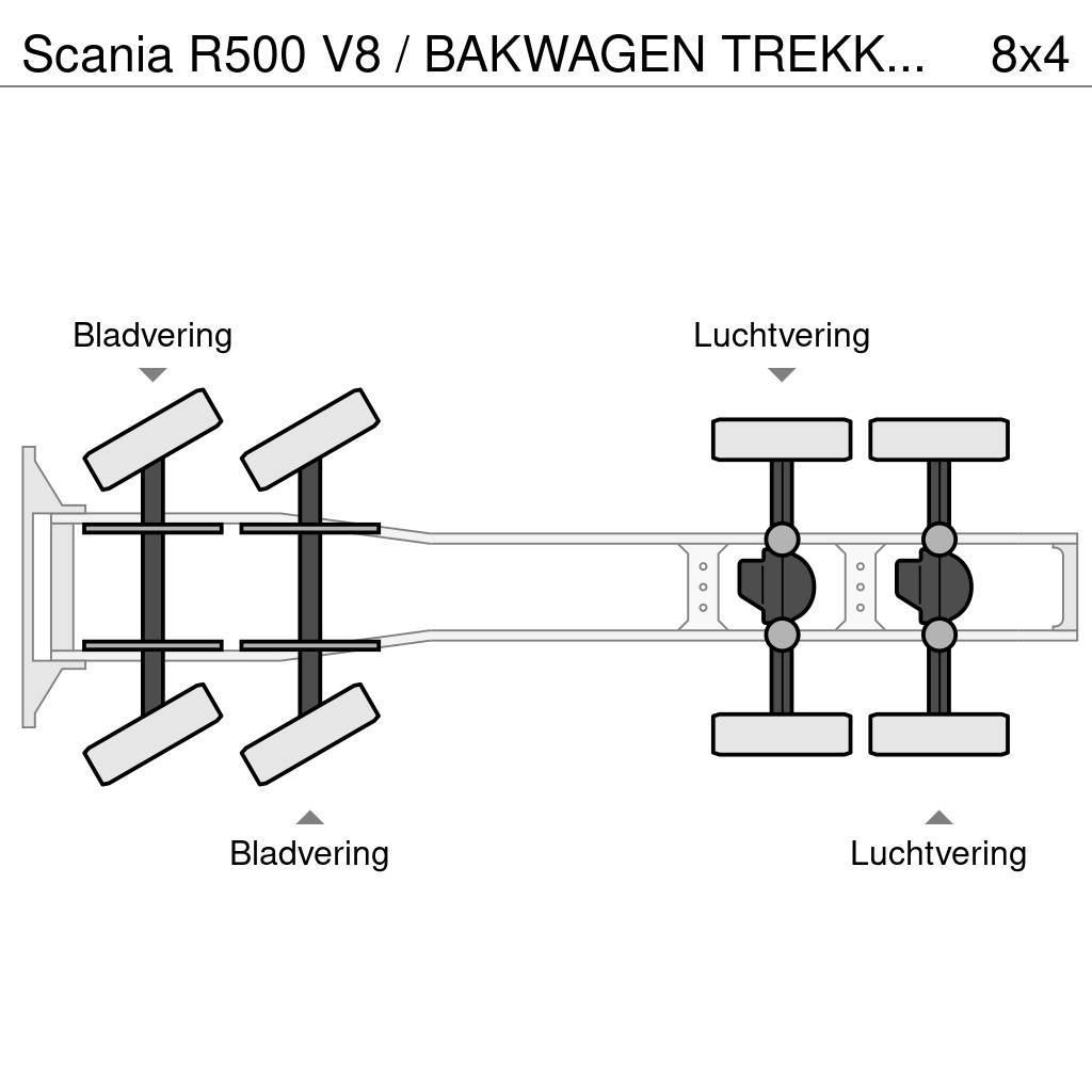 Scania R500 V8 / BAKWAGEN TREKKER COMBI / PALFINGER PK 53 Trekkvogner