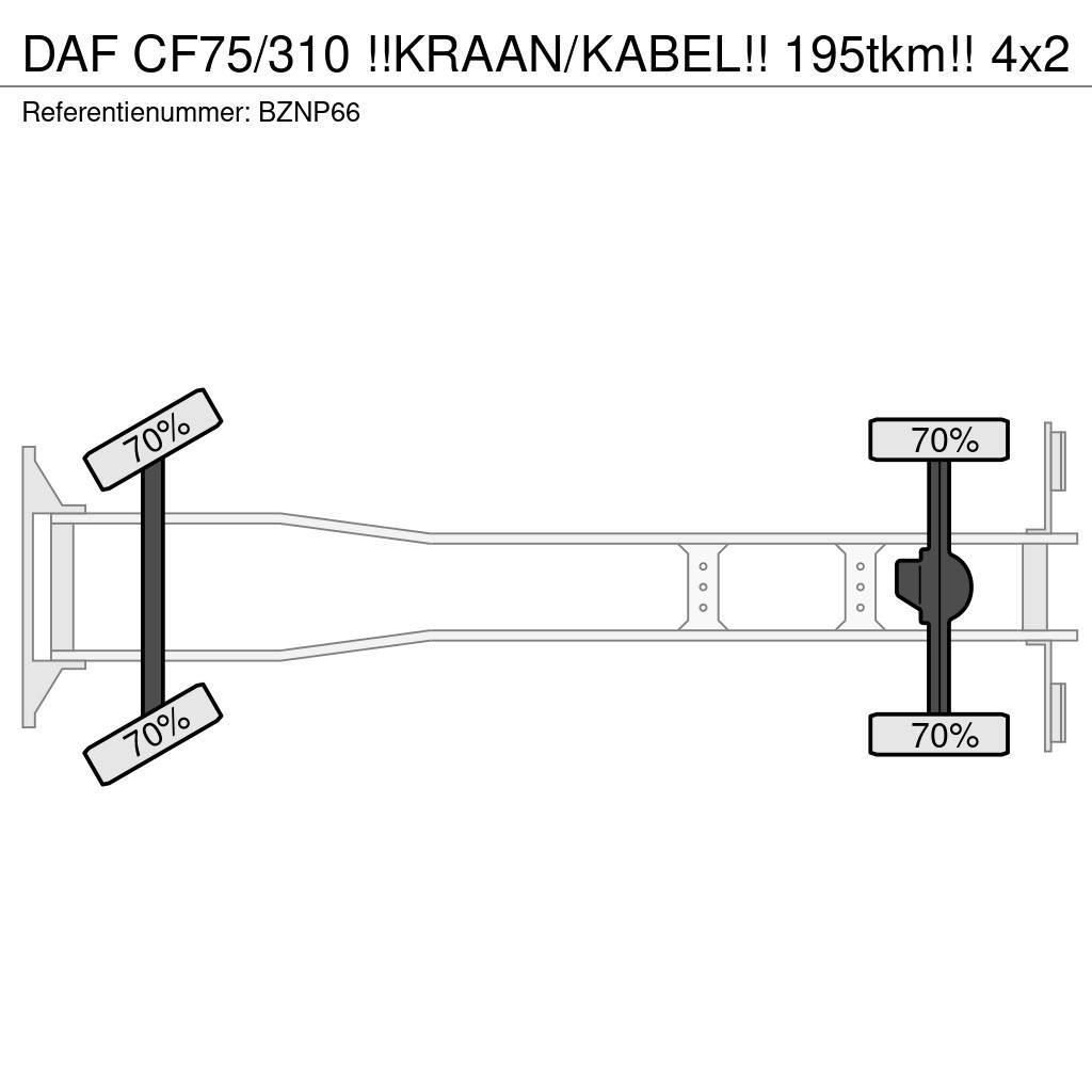 DAF CF75/310 !!KRAAN/KABEL!! 195tkm!! Krokbil