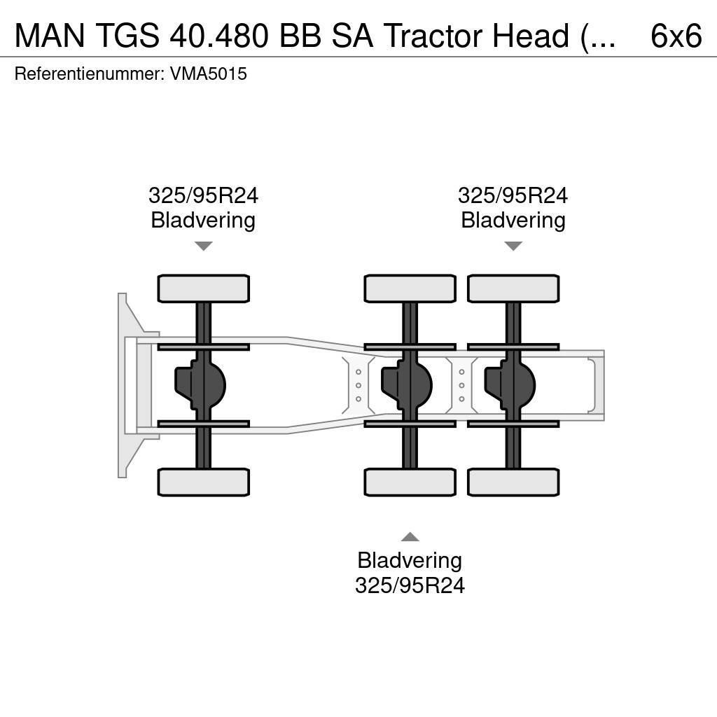MAN TGS 40.480 BB SA Tractor Head (15 units) Trekkvogner
