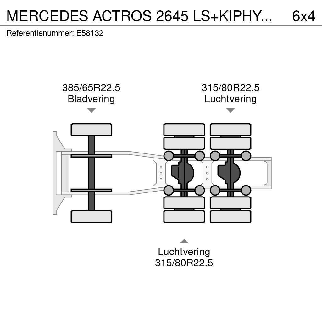 Mercedes-Benz ACTROS 2645 LS+KIPHYDR. Trekkvogner