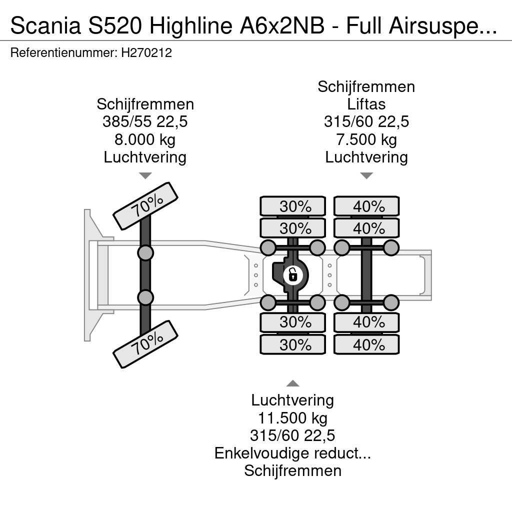 Scania S520 Highline A6x2NB - Full Airsuspension - Optiec Trekkvogner