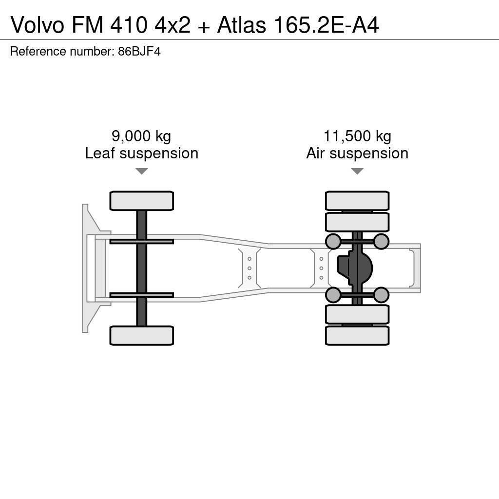 Volvo FM 410 4x2 + Atlas 165.2E-A4 Trekkvogner