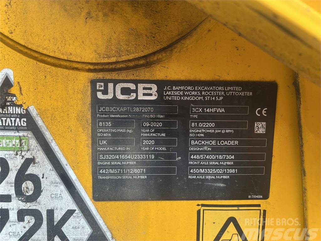 JCB 3 CX Backhoe loaders
