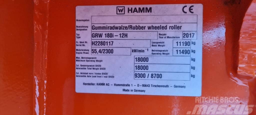 Hamm GRW 180i-12H Pneumatic tired rollers