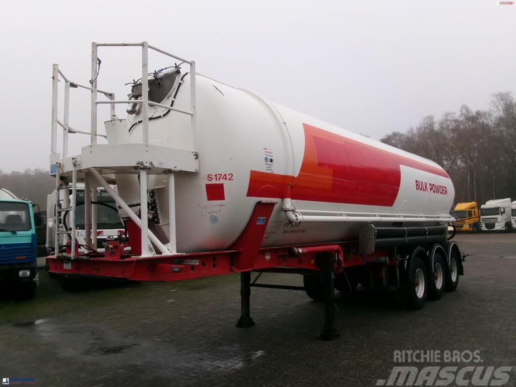 Feldbinder Powder tank alu 41 m3 (tipping) Tanker semi-trailers