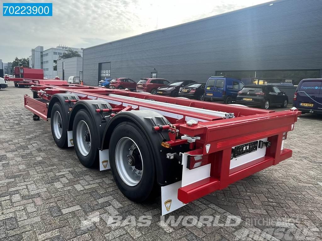 Jumbo 45.11 CCU.16-27 2x 20ft 40ft 45ft liftachse Containerframe semi-trailers