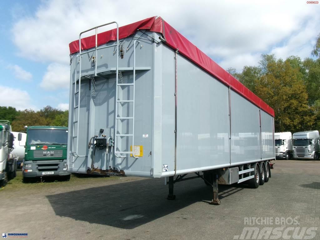 Kraker Walking floor trailer alu 90 m3 CF-200 Flatbed/Dropside semi-trailers