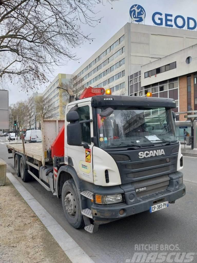 Camion porteur Scania P360 10TM Euro 5 Crane trucks