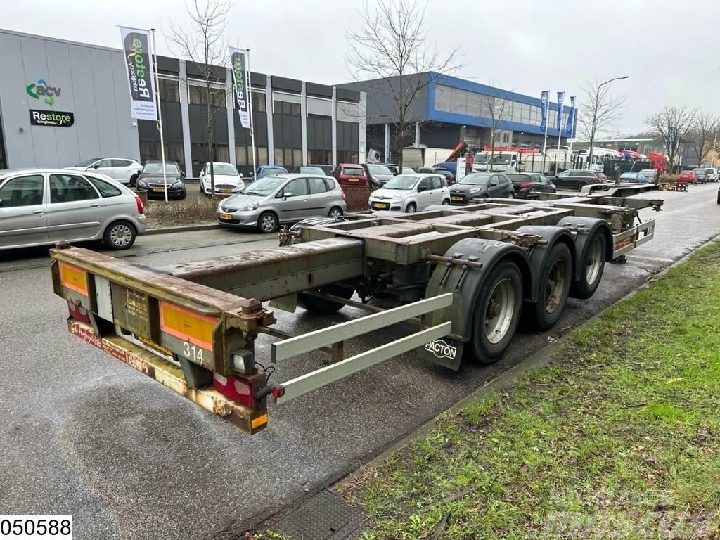 Pacton Container 10,20,30,40, 45 FT, 2x Extendable Containerframe semi-trailers
