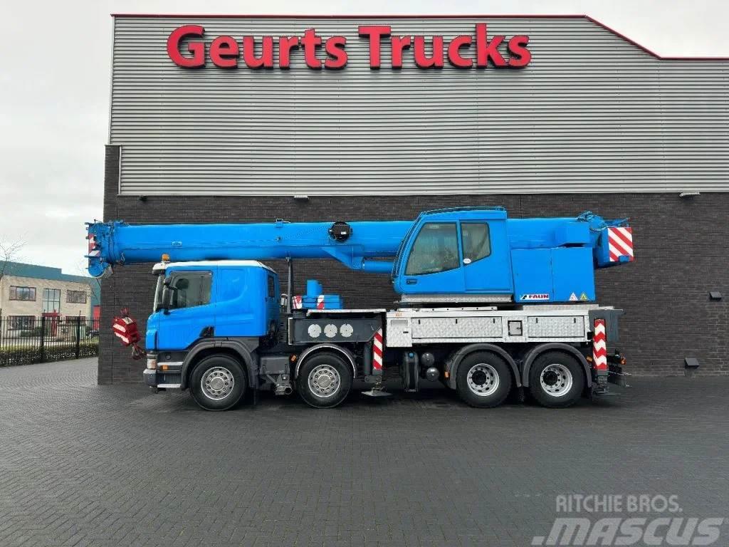 Scania P420 8X4 + FAUN HK 40 + JIB KRAAN/KRAN/CRANE/GRUA Crane trucks