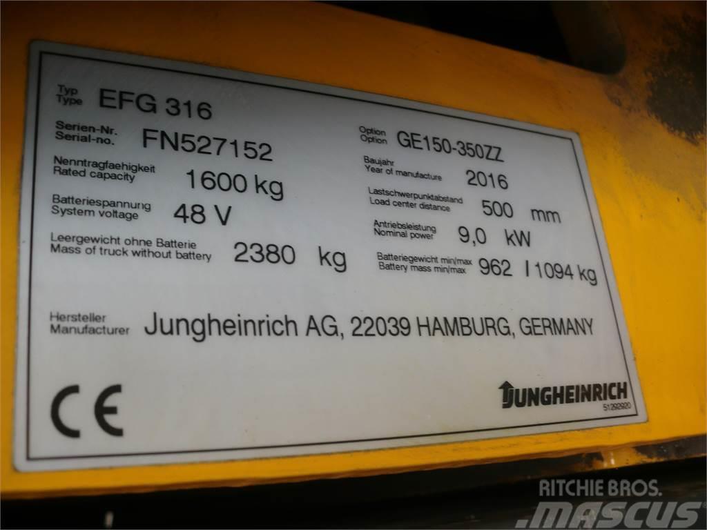 Jungheinrich EFG 316 350 ZT Electric forklift trucks