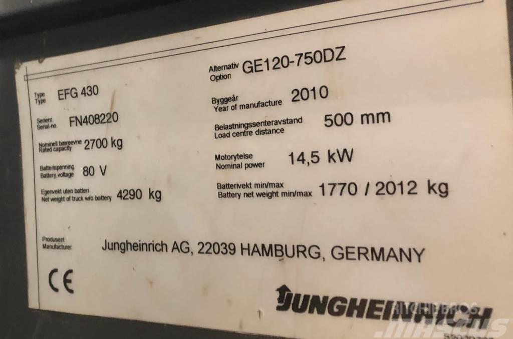 Jungheinrich EFG430 Electric forklift trucks