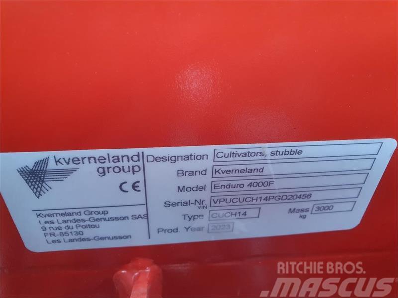 Kverneland Enduro Pro F 4m Foldbar 14 tands. Harrows