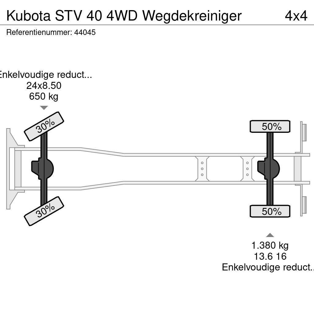 Kubota STV 40 4WD Wegdekreiniger Sweeper trucks