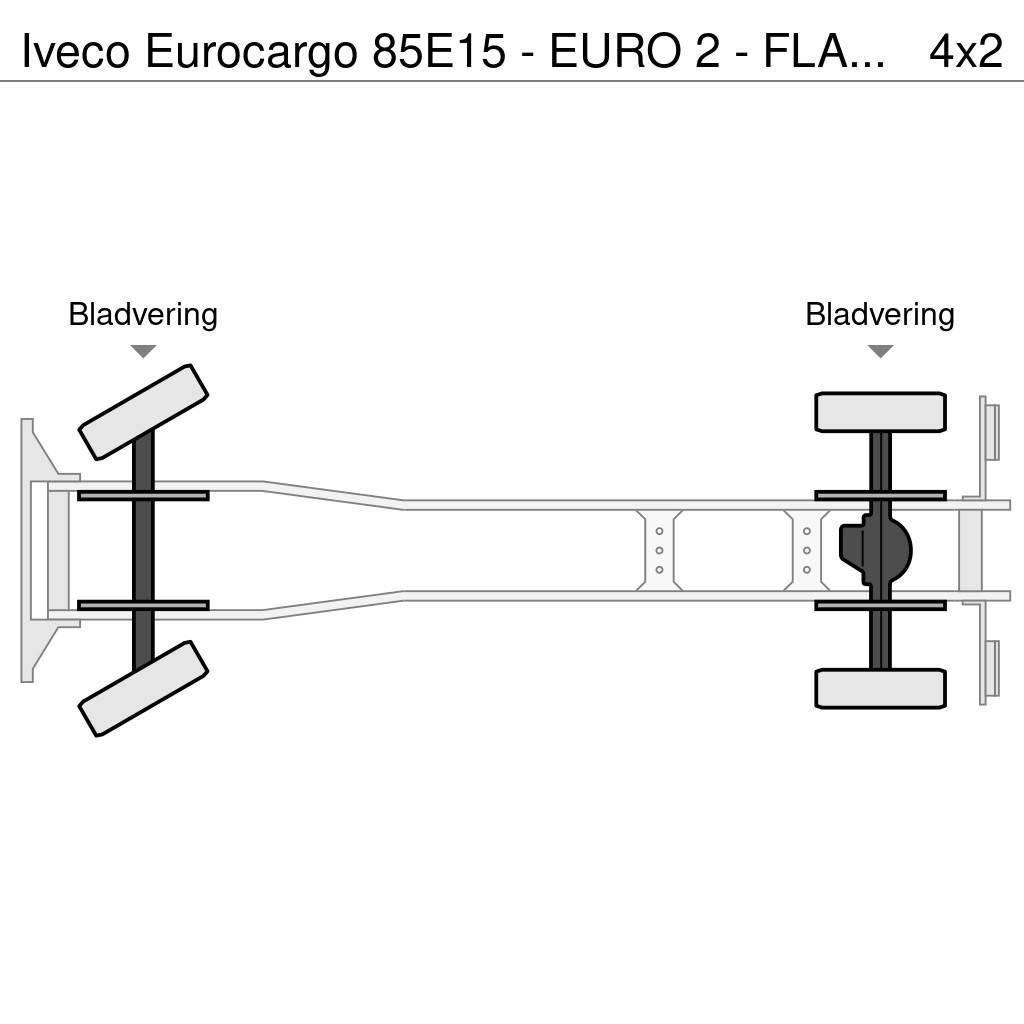 Iveco Eurocargo 85E15 - EURO 2 - FLATBED Flatbed / Dropside trucks
