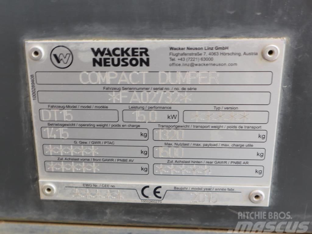 Wacker Neuson DT 15 Tracked dumpers