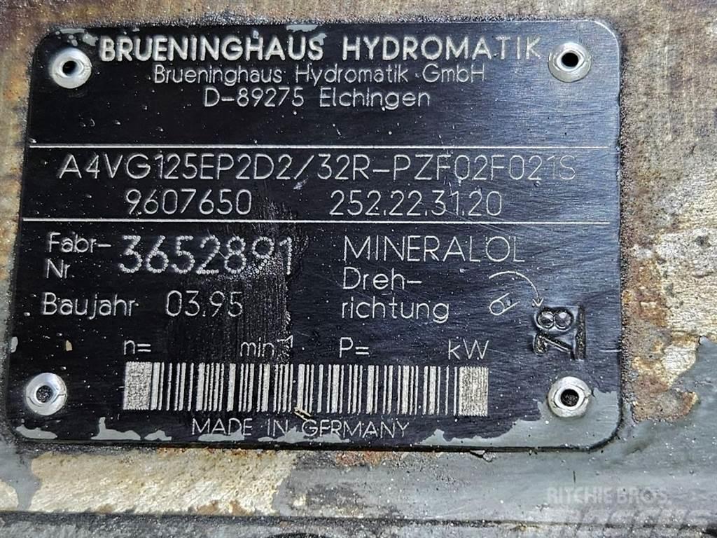 Brueninghaus Hydromatik A4VG125EP2D2/32R-Drive pump/Fahrpumpe/Rijpomp Hydraulics
