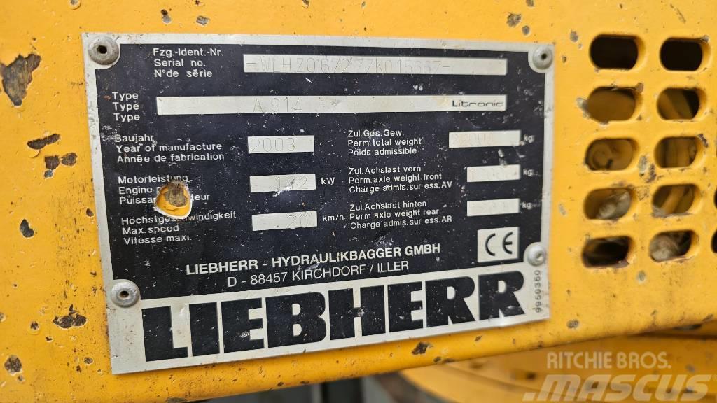 Liebherr A914 litronic Wheeled excavators