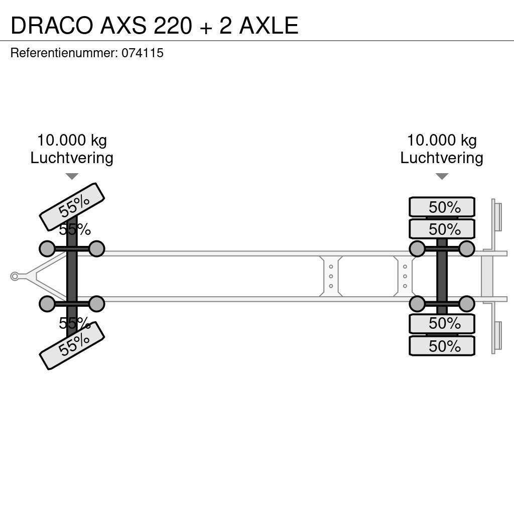 Draco AXS 220 + 2 AXLE Curtainsider trailers