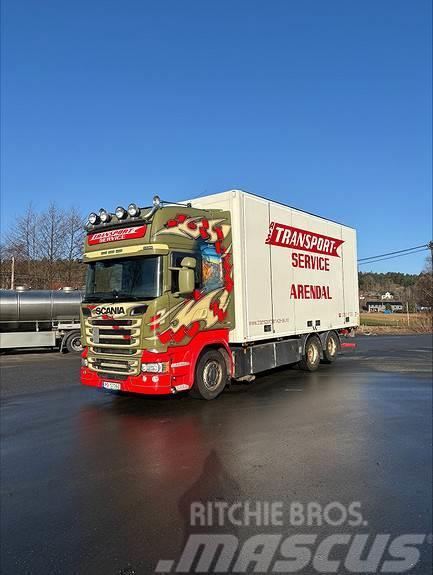 Scania R580LB6x2HLB, 2016 17pl Ekeri Skap med varme/sideå Box body trucks