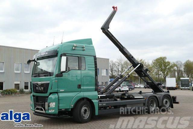 MAN 26.560 TGX 6X2 XLX, Intarder, Meiller RS21.70 Hook lift trucks