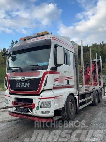 MAN TGX 33.580 6X4 LUFT LUFT HOLZ EPSILON M120 Z 96 Timber trucks