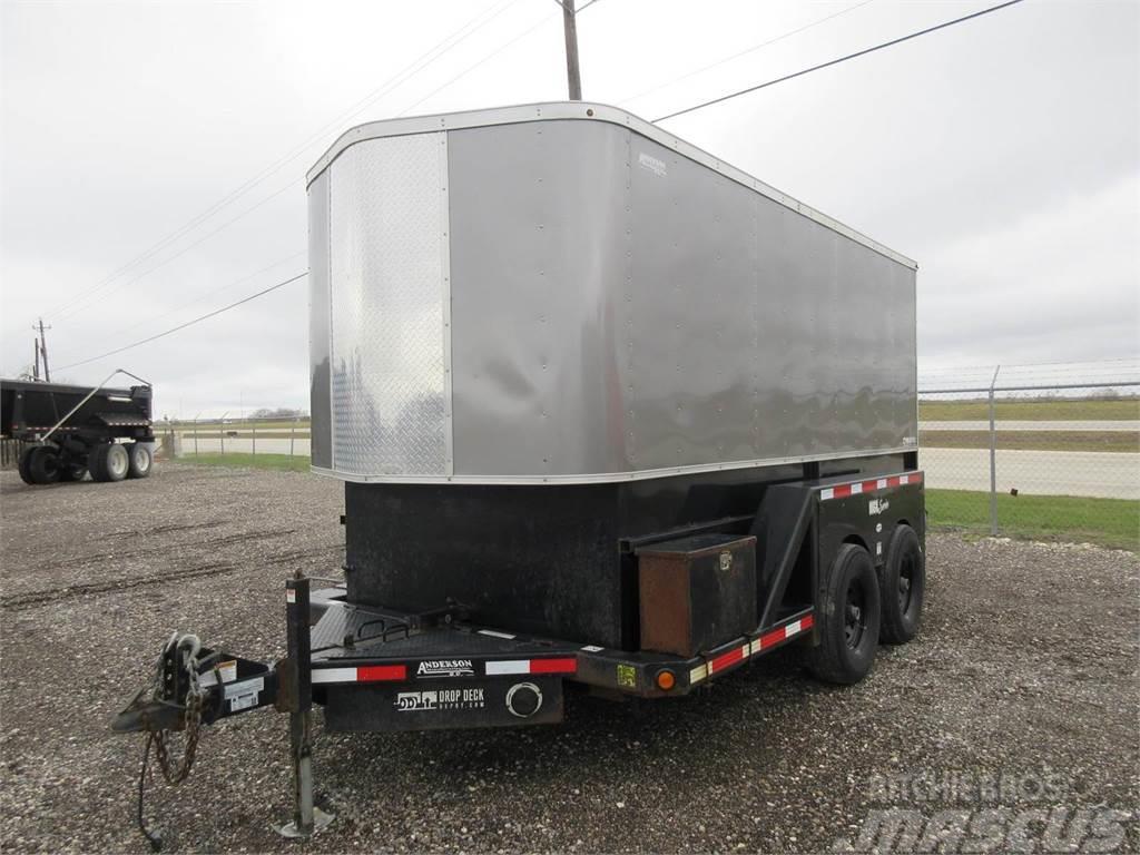 Anderson HGL10614E 14'X6' ENCLOSED DROP DECK TRAILER Box body trailers