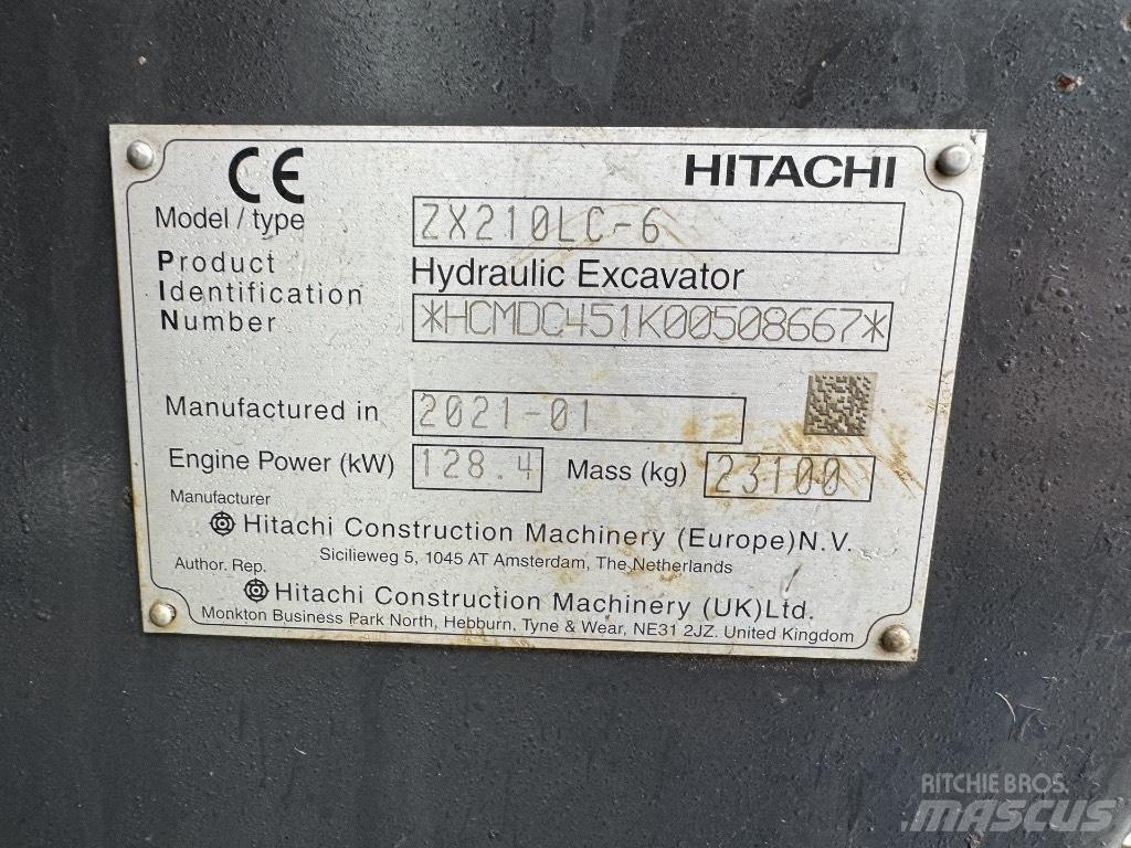 Hitachi ZX 210 LC-6 Beltegraver