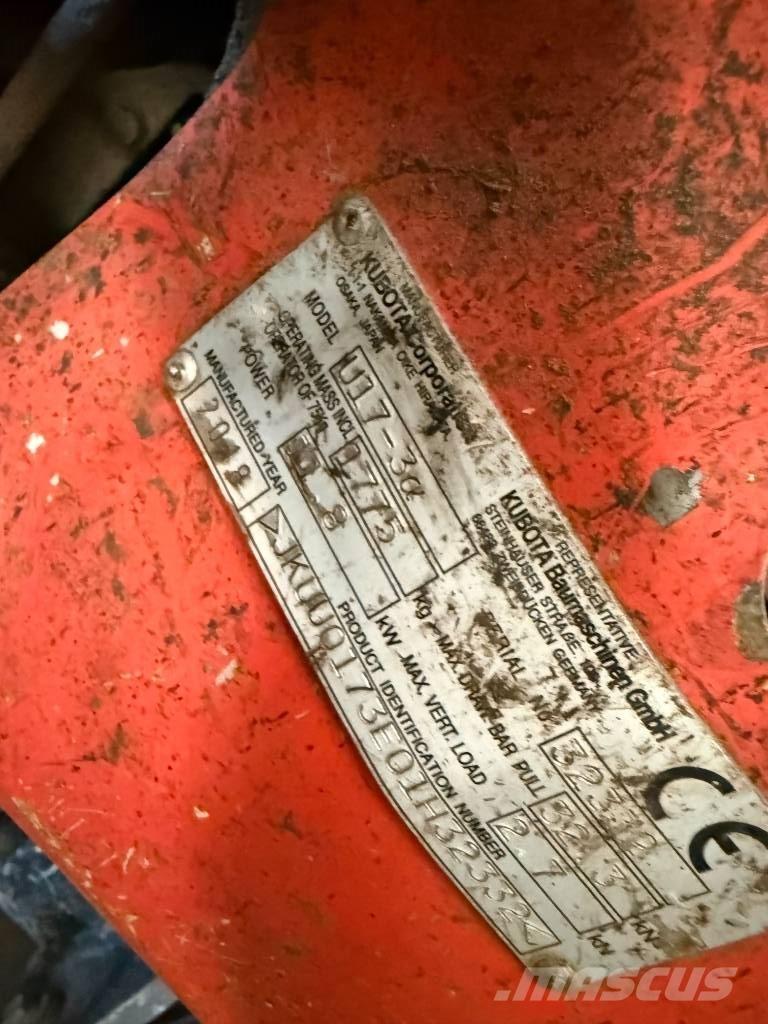 Kubota U 17-3 Minigravere <7t