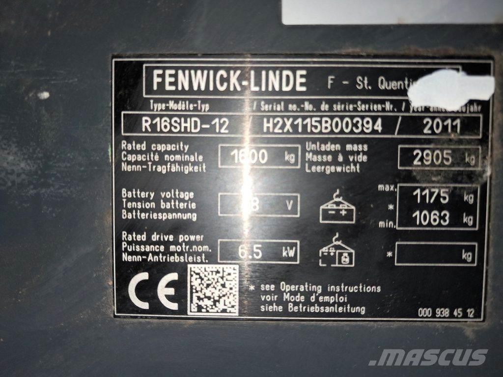 Linde R16SHD-12 Skyvemasttruck