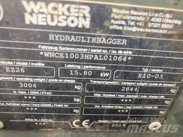 Wacker EZ26 Minigravere <7t