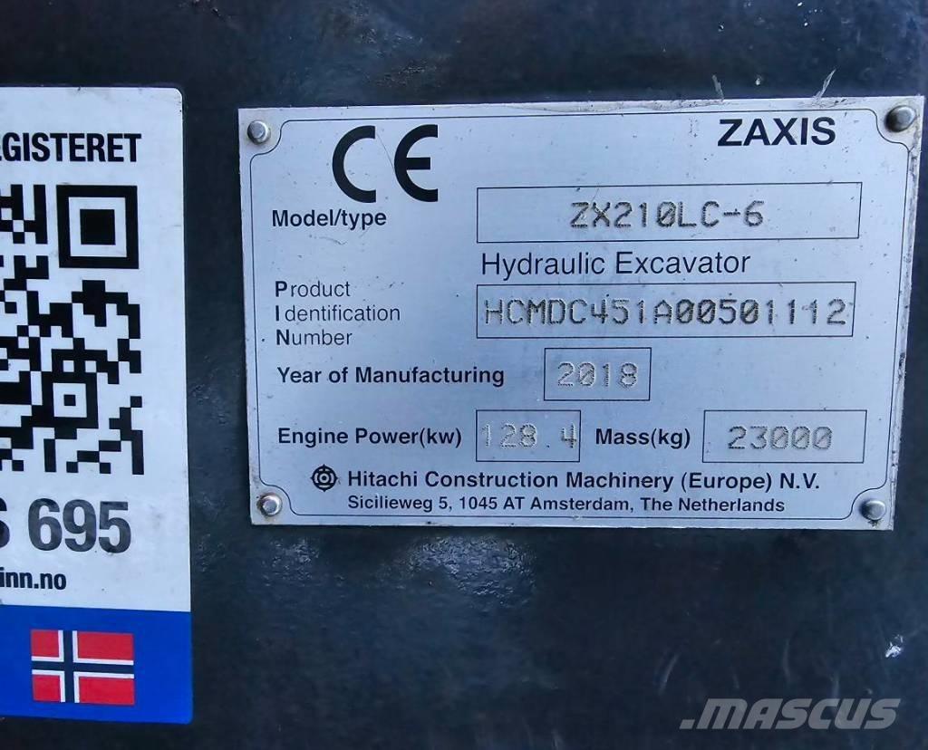 Hitachi ZX 210 LC-6 Beltegraver