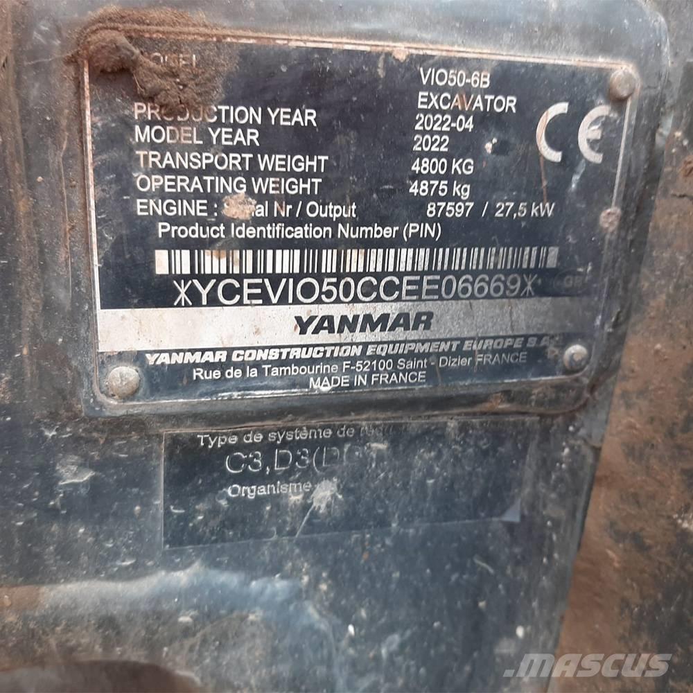 Yanmar Vio 50 Minigravere <7t