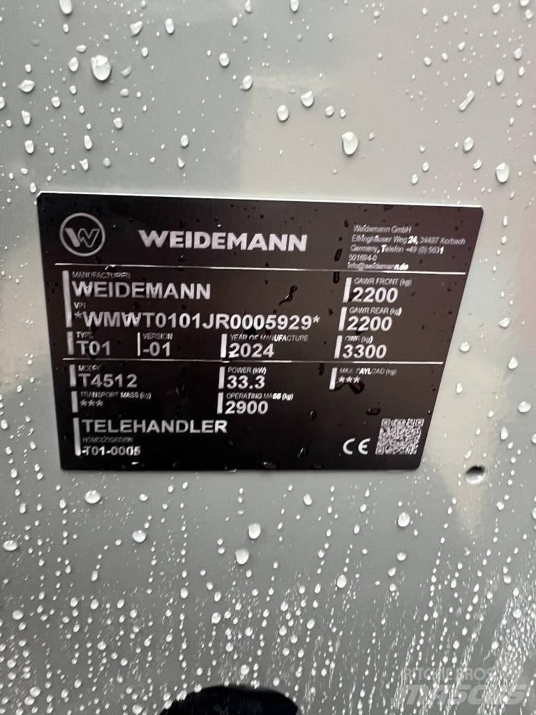 Weidemann 4512 Teleskoplastere for Landbruk