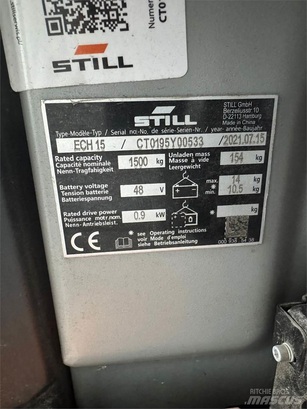 Still ECH 15 Lavtløftende truck