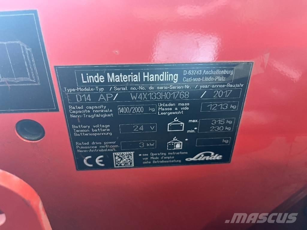 Linde D 14 AP Stablere
