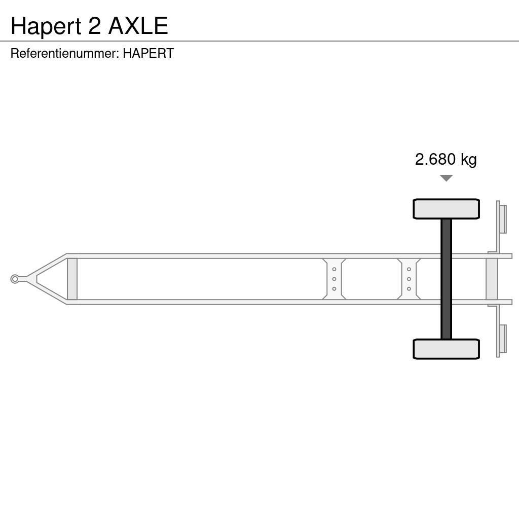 Hapert 2 AXLE Kapell trailer/semi