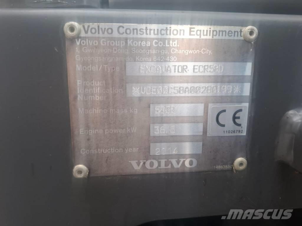 Volvo ECR 58 D Minigravere <7t