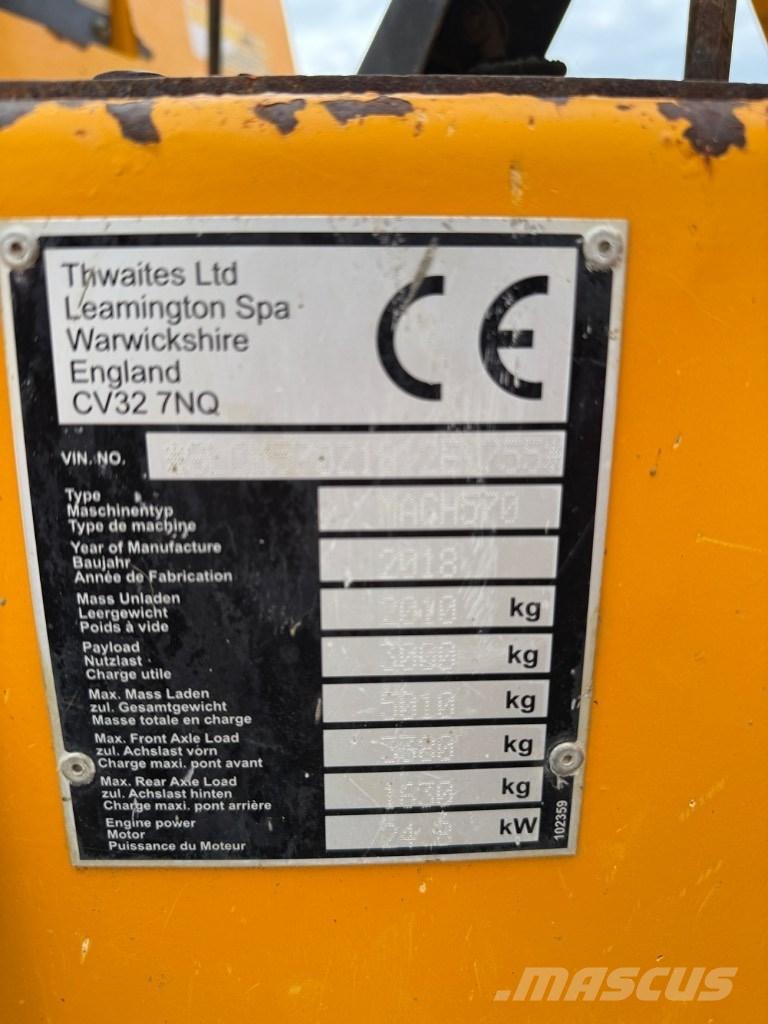 Thwaites 3 ton Mini dumpere