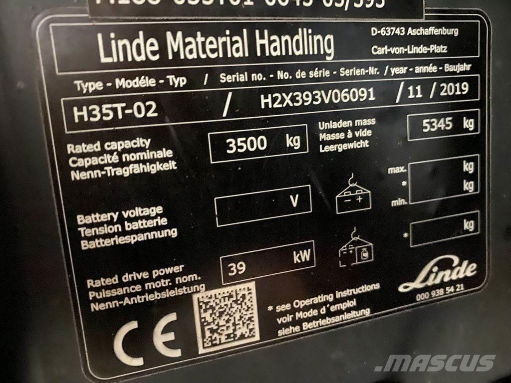 Linde H35T-02 Propan trucker