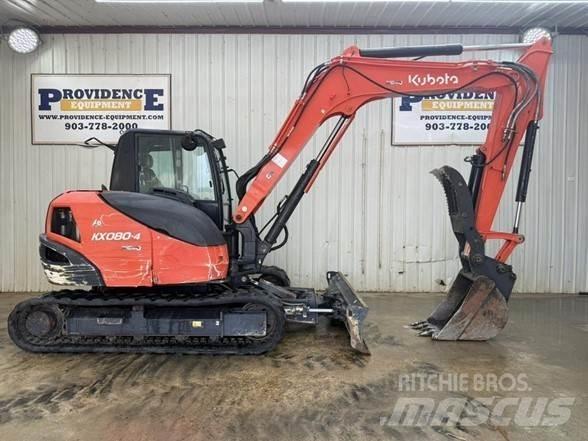 Kubota KX080-4 Beltegraver
