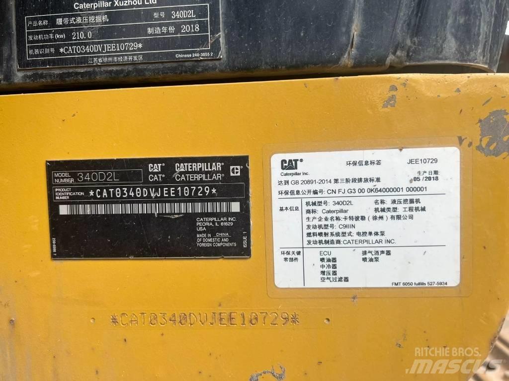 CAT 340D2L Beltegraver