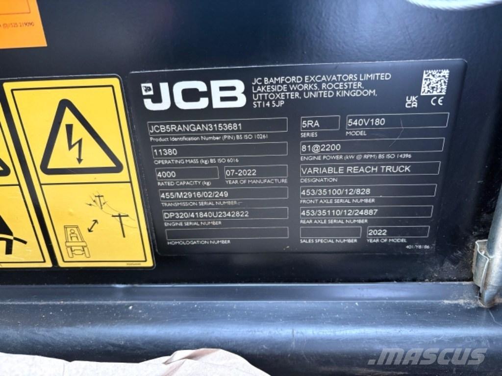 JCB 540-180 Teleskoplastere