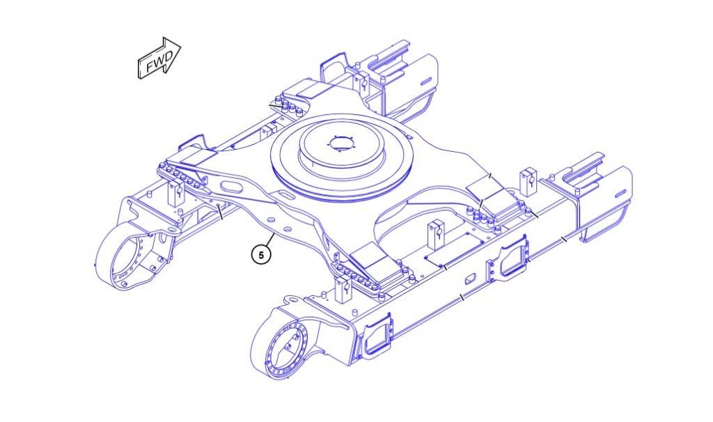 CAT 374 F L Chassis og understell