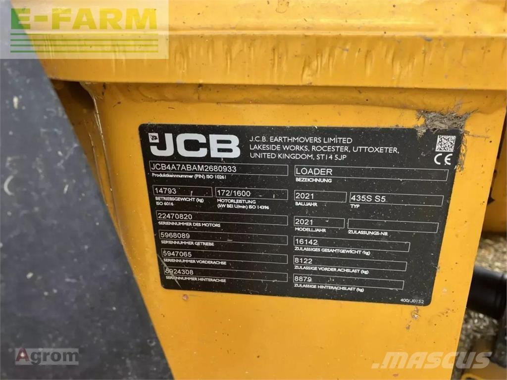 JCB 435 s agri Minigravere <7t