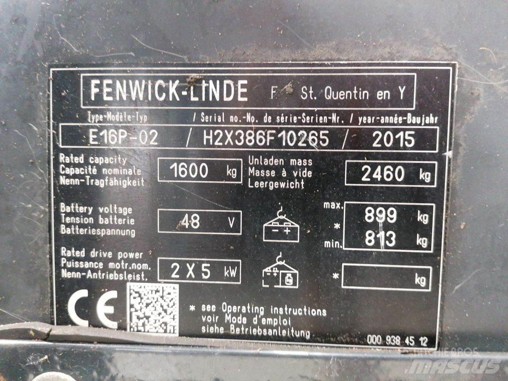 Linde E16P-02 Elektriske trucker