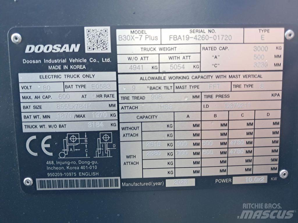 Doosan B30X-7 Plus Elektriske trucker