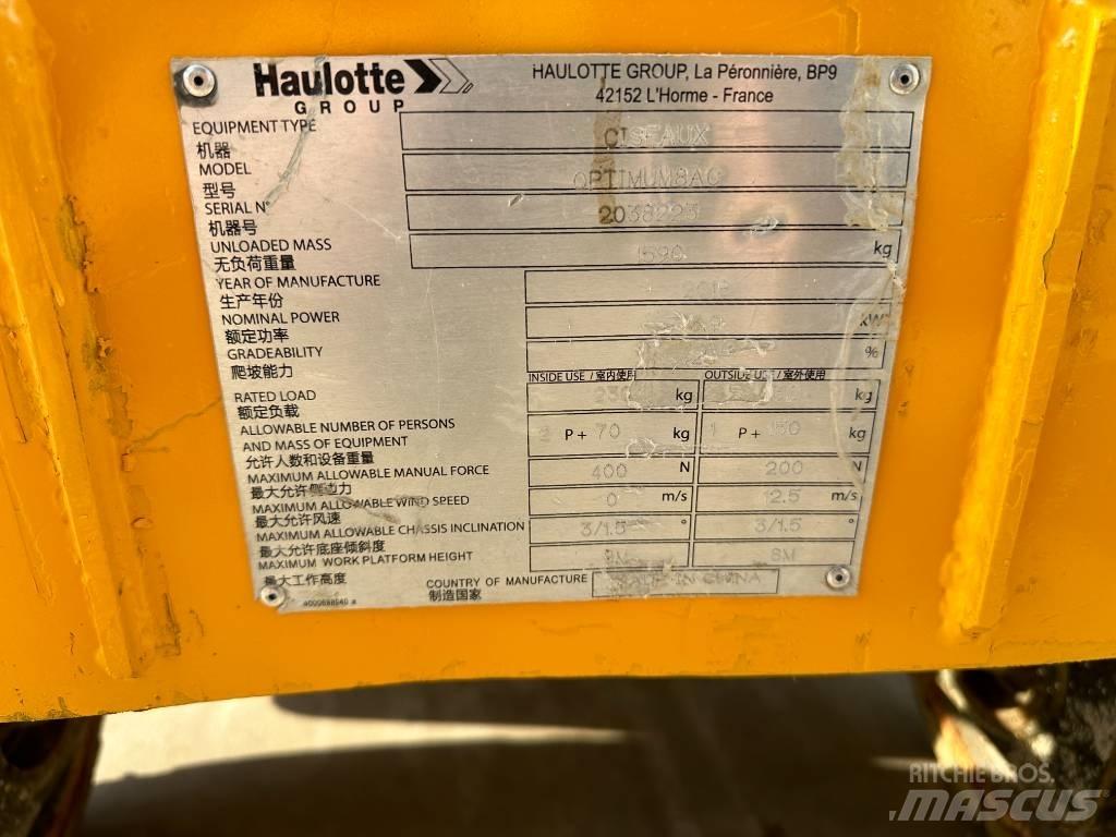 Haulotte OPTIMUM 8 Sakselifter