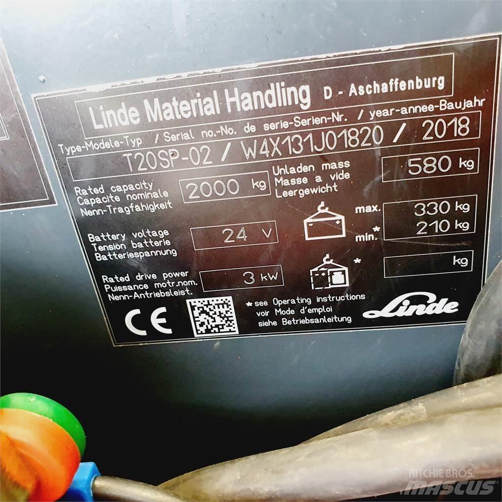Linde T20SP kurz Lavtløftende truck