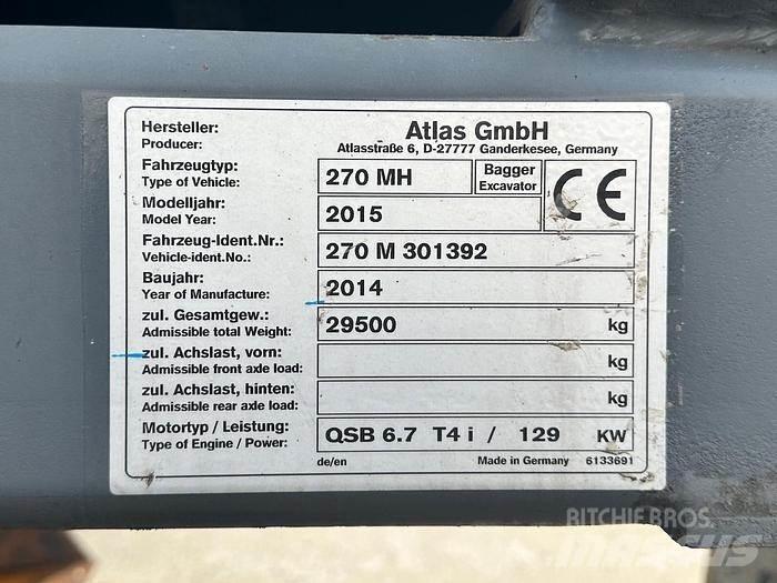Atlas 270MH Gravemaskiner for avfallshåndtering